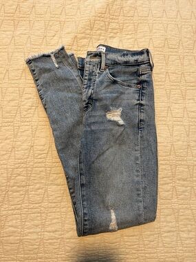 Loft size 24/00 high waist skinny ankle jeans